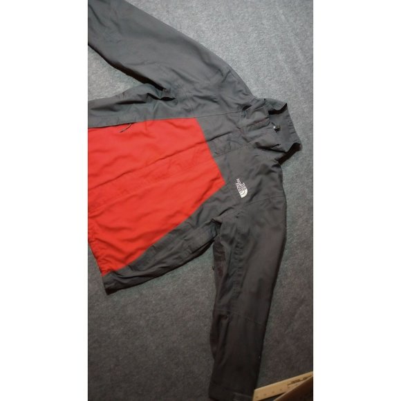 North Face HyVent Jacket Mens Sz Large Red Coat Full Zip Winter Ski Snow Hiking* - Picture 3 of 16